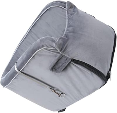 Autobed Hond - Hondenmand Auto - Reizen met Huisdieren - Beschermt Auto Interieur - 42x22x20cm - Grijs