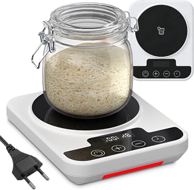 Sourdough Starter Warmer - Leaven Fermenter - Brood Bakken Thuis - Precisie Thermostaat - 20 x 14 x 4.5 cm