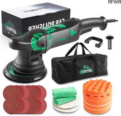 RFWR® 700W Excentrische Polijstmachine voor Auto met 6 Snelheden en Accessoires - Professionele Roterende Polijstmachine