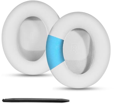 Dailygoods - Oorkussens vervangende oorkussens compatibel met Bose QuietComfort (QC) Ultra draadloze hoofdtelefoon oorkussens met hoge dichtheid lawaai eiwit lederen oorschelpen onderdelen