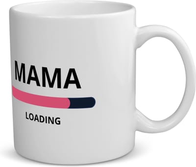 Akyol - mama loading koffiemok - theemok - Moeder - ochtendkoffie laden - moeder cadeautjes - moederdag - verjaardagscadeau - verjaardag - cadeau - geschenk - kado - gift - moeder artikelen - 350 ML inhoud