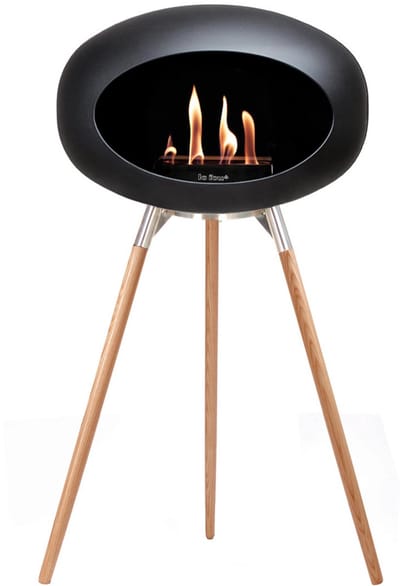Le Feu Bio Ethanol Haardvuur - Black Ground Wood Oak