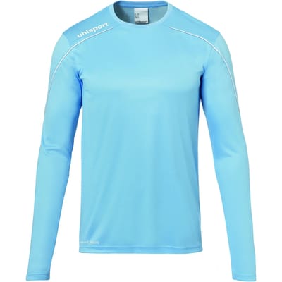 Uhlsport Stream 22 Voetbalshirt Lange Mouw Kinderen - Cyaan / Wit | Maat: 140