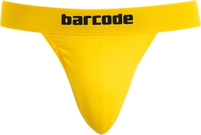 Barcode Berlin Basic Suspender Eros Yellow - MAAT S - Heren Ondergoed - String voor Man - Mannen Thong