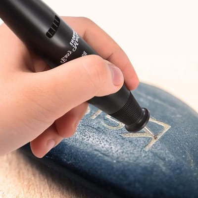 Elektrische Graveerpen - Graveur Pen - Voorwerpen Personaliseren - Precisie Diamantpunt - 16 cm - Zwart