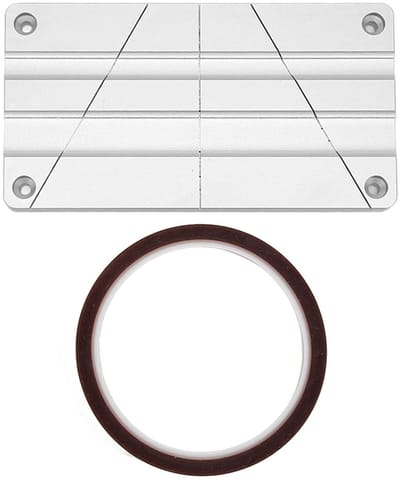 Dailygoods- Plakband Set - Aluminiumlegering - 1/4 inch/10 inch - Stabiele Splitsing - Eenvoudig te Bedienen - Nauwkeurige Grootte - Lint