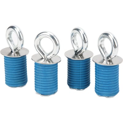 4 stuks 1 inch ATV Anker Kit Rubber Roestvrij Staal Twist Lock Vastzetgereedschap Vervanging voor Polaris white