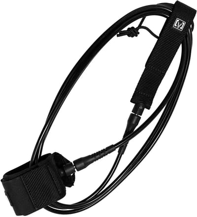 Victory 8´ Pro 7mm Stainless Steel Double Swivel Surflijn Zwart