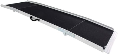Oprijplaat aluminium 270 kg lengte 2450 mm x breedte 750 mm 3-ledig inklapbaar MW Tools ARP30240