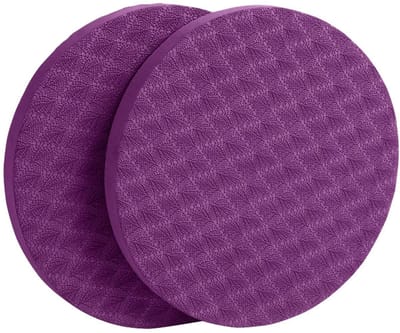 Crrynuo - Yoga Mat - TPE Materiaal - Extra Dikke Fitness Mat - Draagbare Kleine Sport Balans Beschermende Elleboog En Knie Pads - Donkerpaars - Flexibel En Beschermend - 1 artikel