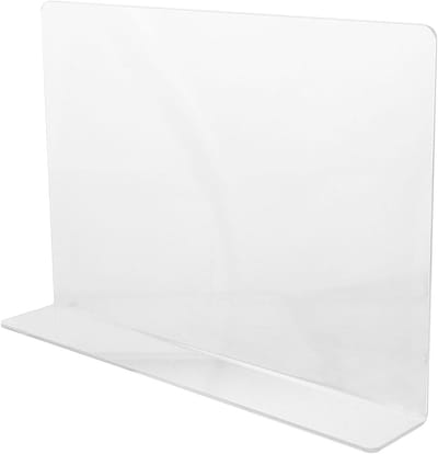 SHOWERORO Spatbescherming voor keukenspoelbak: Acryl spatwand voor aanrechtblad - Zelfklevende spatbeschermer voor kraan en wastafel 35 cm/13,78 inch