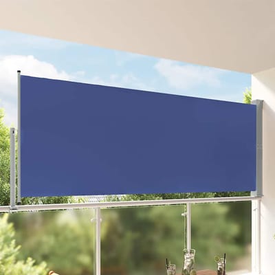 vidaXL - Tuinscherm - uittrekbaar - 140x300 - cm - blauw