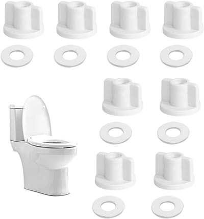 Dailygoods- Toiletbril Bevestigingsset - M6 Schroefdraad - 8 Stuks