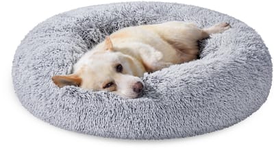 Feandrea - Hondenmand - Donut Huisdierbed voor Katten en Honden - Uitneembare Vulling - Wasbaar Pluche