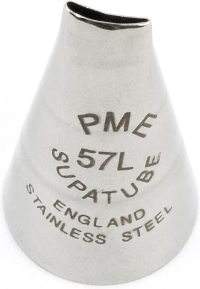 Spuitmondje Left Handed Medium Petal PME Supatube - linkshandig spuitmondje voor bloembladeren
