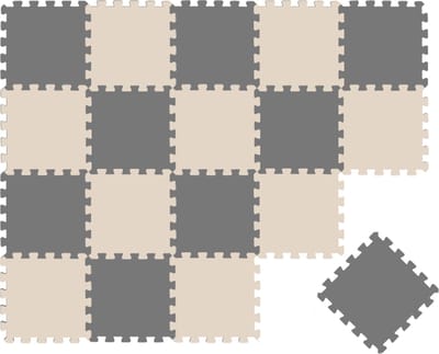 Van dag Één: 18-delige Baby Puzzel Speelmat - 30x30 EVA Schuim Kruipmat Vloermat Speeltapijt Kind