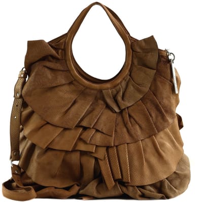 CATERINA LUCCHI handtas schoudertas Alice Shopping Bag Burro bruine