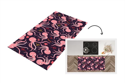 Keukenloper - Loper keuken - Octopus - Baby - Design - 120x60 cm - Keukenloper vinyl