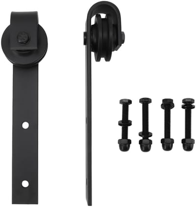 Dailygoods- Schuifrollen Kit - Opknoping Rail - Katrol voor Schuurdeur - Wielen voor Slaapkamer/Woonkamer - Hoogwaardige Hardware - Verbeter werkefficiëntie - Deursysteem