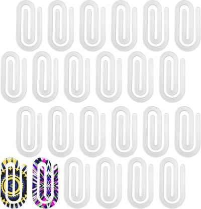 24 Stuks Sublimatie Lege Acrylaat Paperclips, Jumbo 10x5cm, Persoonlijke Kantoorbenodigdheden voor School en Creatieve Projecten