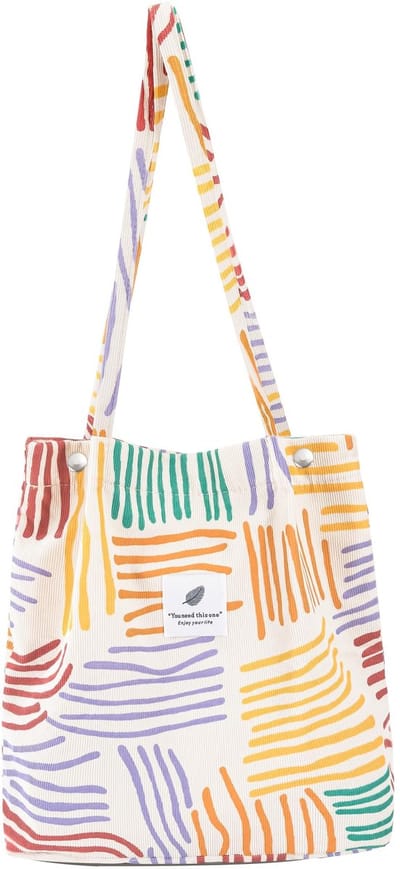 Dailygoods- Schoudertas Grote Capaciteit - Corduroy Shopper - Handtas Dames - Boodschappentas - Crossbody Tas - Minimalistisch Design