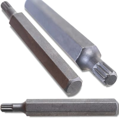 Rockforce Serie - Spline Bit - M6x75mm - Cr-V Staal - 12-Puntig