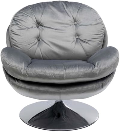 Draaifauteuil Cosy grijs Kare Design