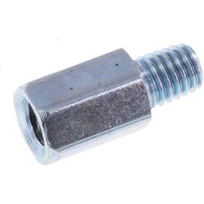 Mannelijke/Vrouwelijke Stalen M6x1 Smeernippel Verlengstuk 16mm [2 Stuks]