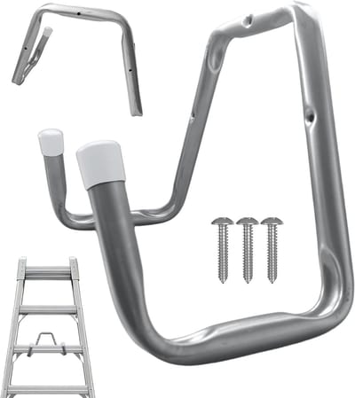 Ladder Hanger - Gereedschap Haak - Opbergen Garage - Zwaar Belastbaar - 33.7 cm - Zwart