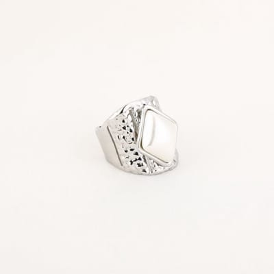 Ring - RVS - breed - parel - sieraad - kado tip