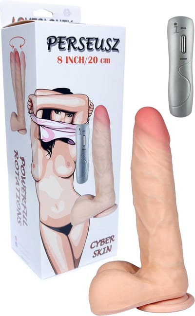 Bossoftoys Perseusz Loveclonex Ultra Realistic Vibrator - Cyber skin feels like real - 5-7 cm thick - Suction Cup - Wired Remote - 20 cm