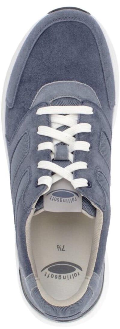 Gabor Rollingsoft - Heren sneaker - Artikel 8012.10.01 - Blauw jeansblauw - maat 39
