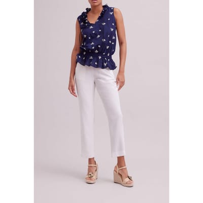 Anne Fontaine Galloise Dark Navy Size: M | Blouses Outlet | Dames | Blauw