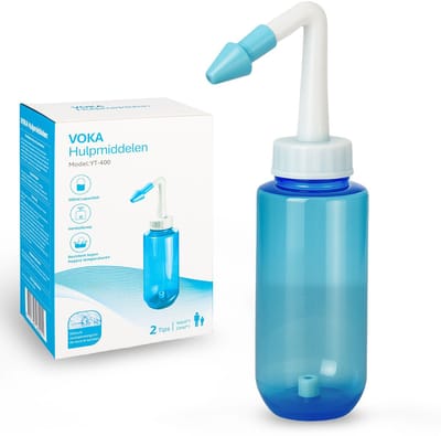 VOKA Professionele Neusdouche - Neusdouche voor volwassenen - Neusdouche - Neusreiniger - Neusspoeler - Tegen verkoudheid
