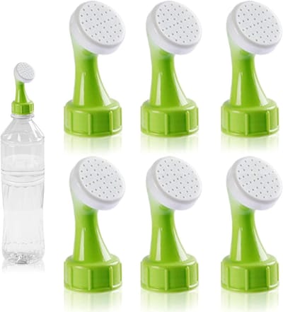 6-Pack Sprinkler voor Planten - Kleine Plastic Watergeefkan voor Tuin, Zaadjes en Zaailingen, Geschikt voor Drinkflessen
