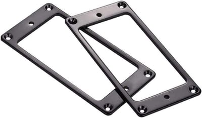 Humbucker Pickup Frame Mounting Ring voor Elektrische Gitaar, 2mm Dikte, Set van 2, Zwart, Perfect voor Geluid en Installatie