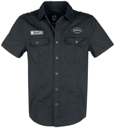 Brandit Shirt met korte mouwen - Luis Vintageshirt Shortsleeve - S tot 5XL - voor Mannen - zwart