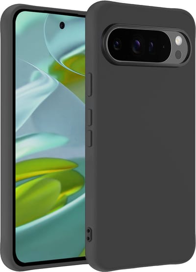 Hoesje - Geschikt voor Google Pixel 9 Pro - Sterk & Shockproof - Hoes Cover - Siliconen Case - Telefoonhoesjes - Zwart