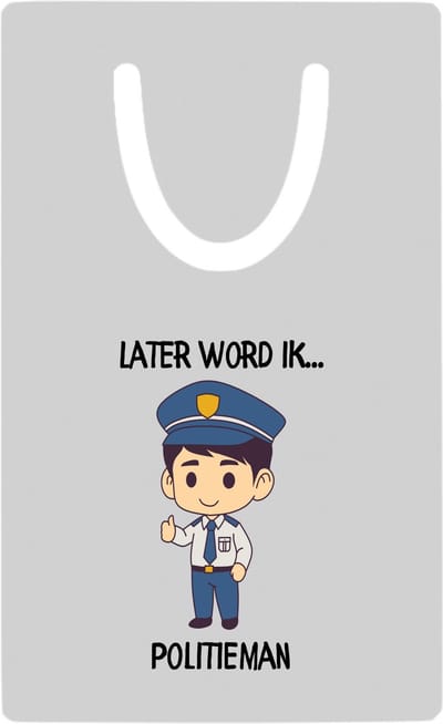 Hacebo® - Later word ik politieman metalen boekenlegger - Politie - Politieagenten - Wijkagent - stadswachter - hulpdienst Bladwijzer boekenleggers - 7.6 cm x 5cm