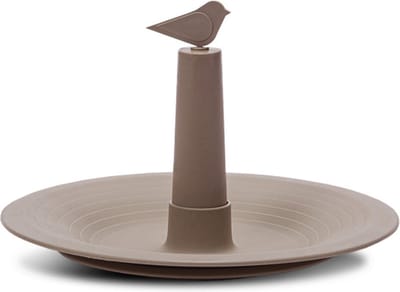Meuwissen Agro voederschaal/vogelbad Goldfinch - taupe - 32 x 22 cm - kunststof - staand - demonteerbaar