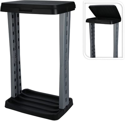 Excellent Houseware Vuilniszakhouder - 60 l - H73 cm - prullenbak/vuilnisbak