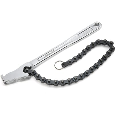 Ketting Sleutel Hoge Hardheid Oppervlak Gepolijst Verchroomd Chroom Vanadium Staal Handgereedschap(12in ) white