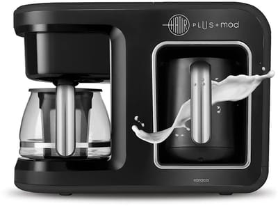 Karaca Hatır Plus Mod 5 in 1 Essential Koffiezetapparaat – Turks Koffieapparaat & Filterkoffie – Zwart/Chroom – 1385W