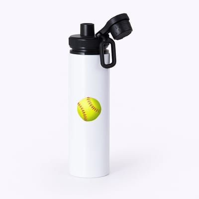 Hacebo® - Honkballer waterfles met draaidop zwart - Honkbal - Honkballers - sport - bal - cadeau - water fles - 850ML