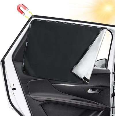 Universele Zonnebescherming voor Autodeuren, Ideaal voor Kinderen, Volwassenen en Huisdieren, Set van 2