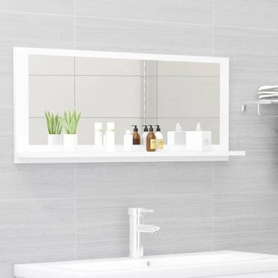 vidaXL - Badkamerspiegel - 90x10,5x37 - cm - spaanplaat - wit
