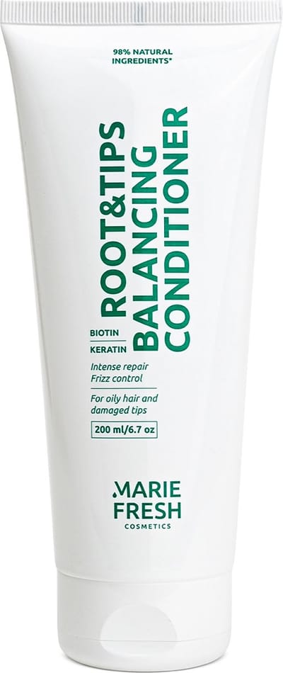 Marie Fresh Cosmetics Root & tips balancing conditioner - Balancerende conditioner voor vette wortels en droge uiteinden - Natuurlijke conditioner - Hydraterende en verzorgende conditioner - 200 ml