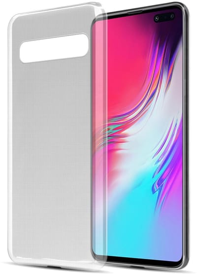 Cadorabo Hoesje geschikt voor Samsung Galaxy S10 5G in VOLLEDIG TRANSPARANT - Beschermhoes gemaakt van flexibel TPU Silicone Case Cover