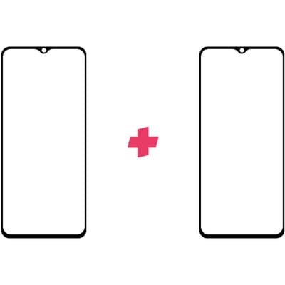 DuoPack: Samsung Galaxy A22 4G screenprotector gehard glas Edge to Edge