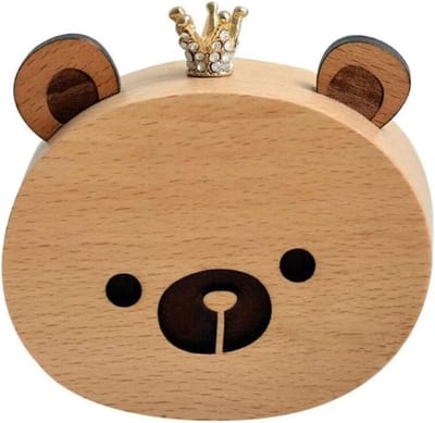 Houten Muziekdoos - Decoratief Doosje - Herinneringen Ophalen - Massief Hout - 15x15x10 cm - Natuurlijk